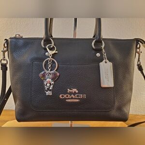 Coach Black Leather Satchel